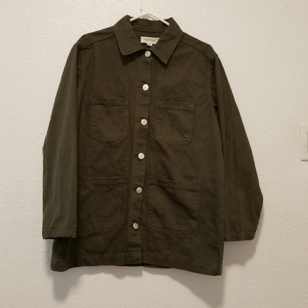 PacSun Women's Denim Jacket (Olive)
